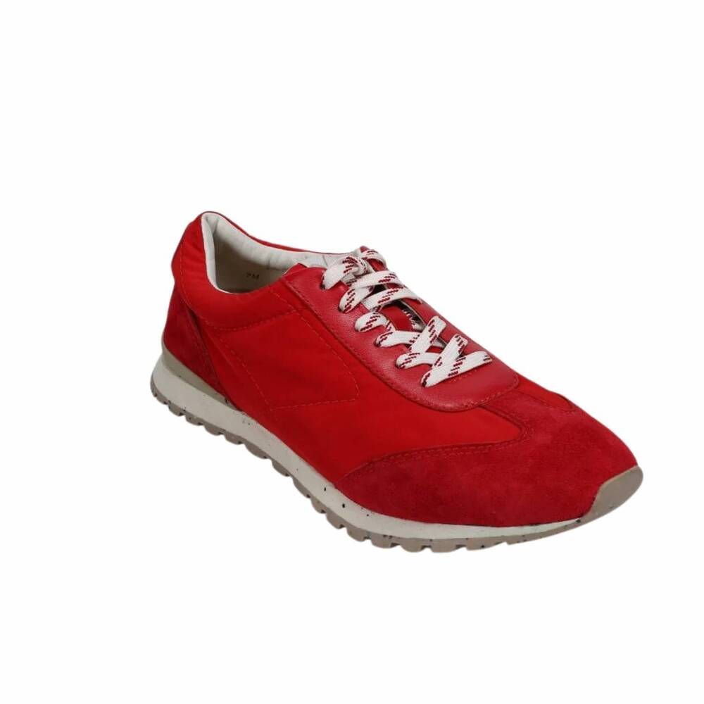 NEW VANELI women's fifi sneakers in red suede